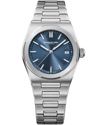 Men's Silver-Tone Stainless Steel Watch 38mm