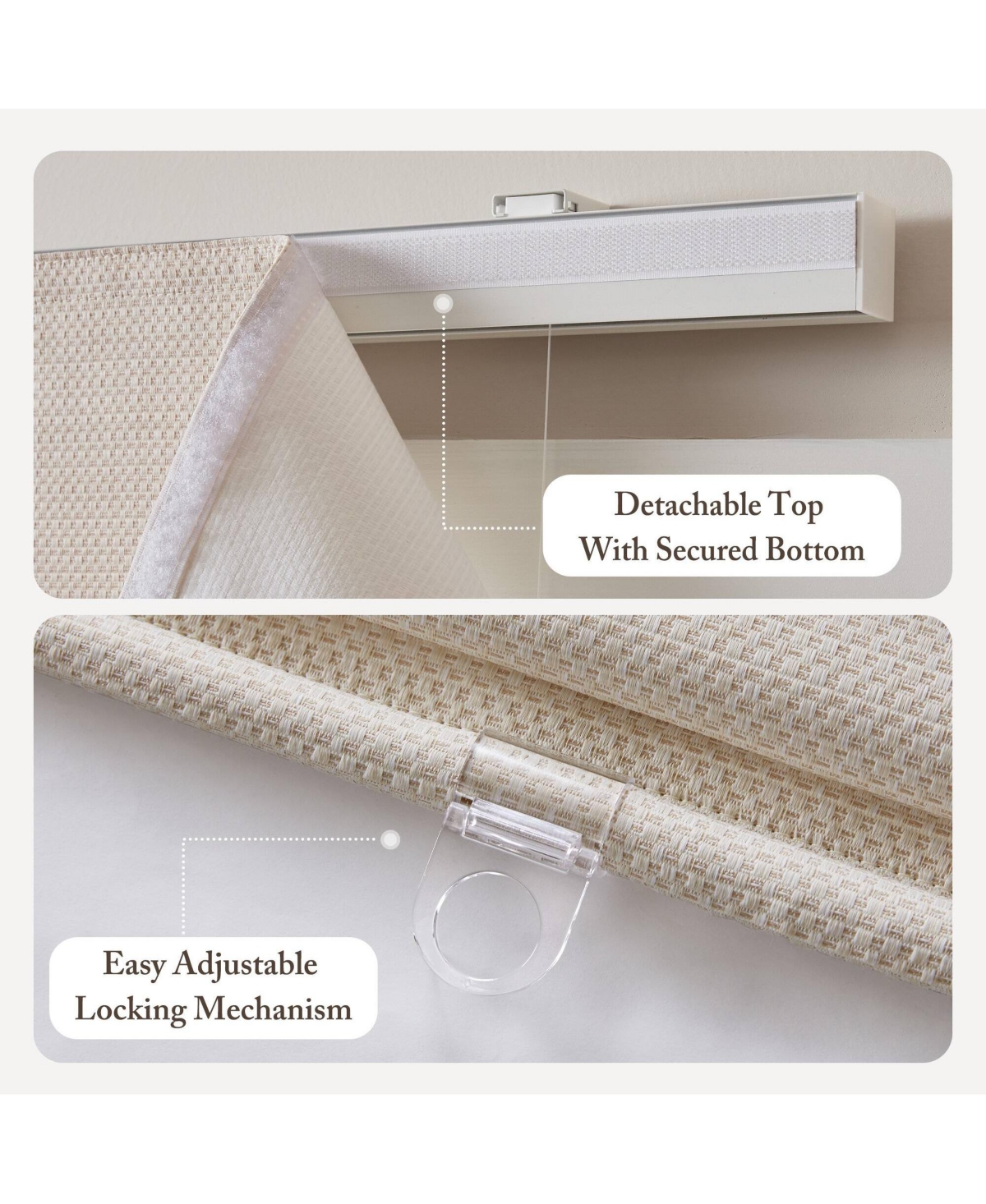 Avobird 1Piece 31x64" Cordless Roman Blind