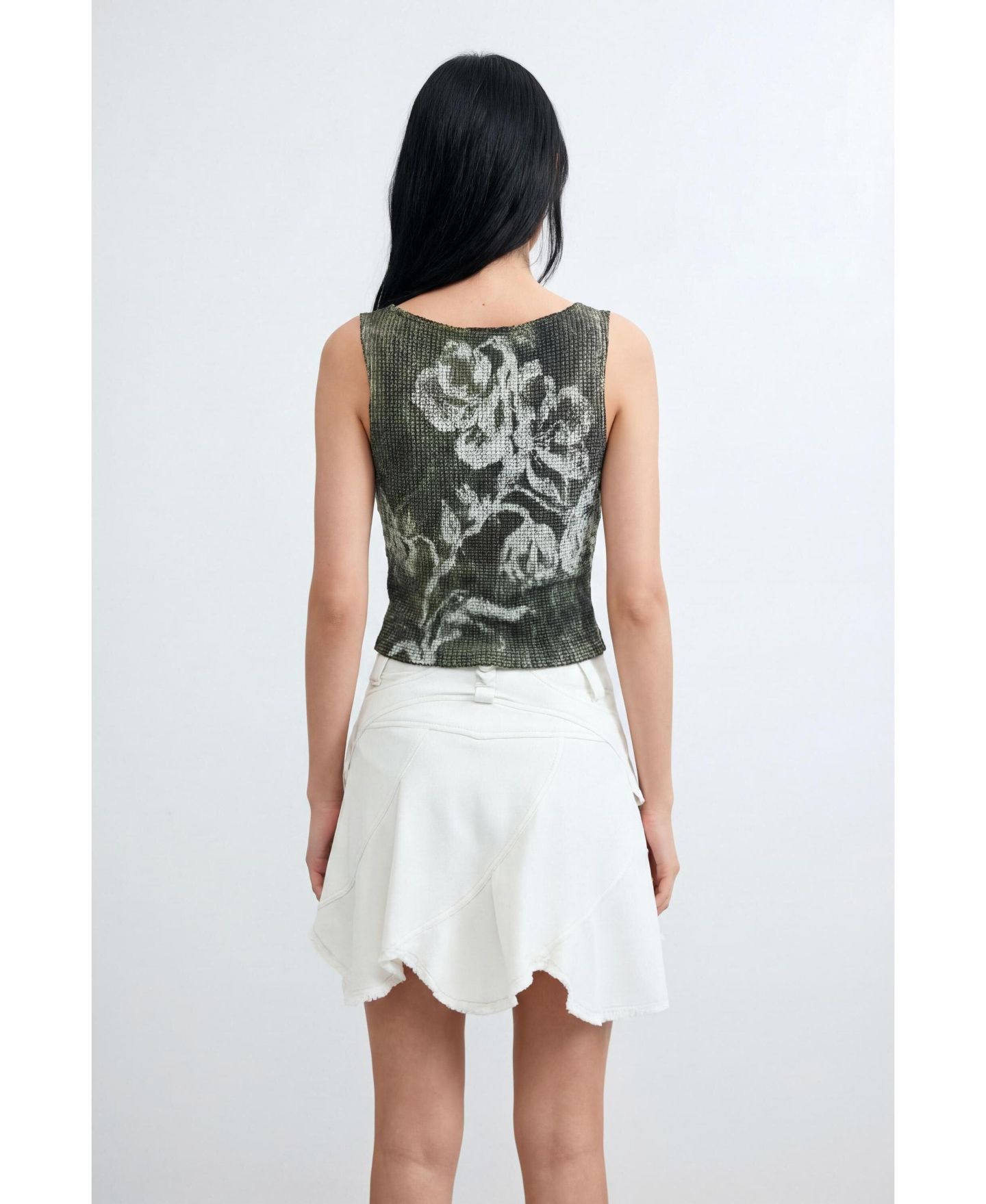 Женская футболка Desigual Sleeveless printed, цвет: Чёрный — фото 4