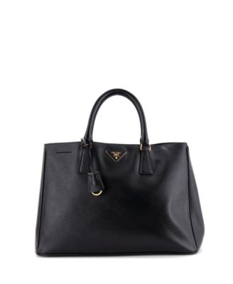 Large Lux Open Tote Saffiano Leather