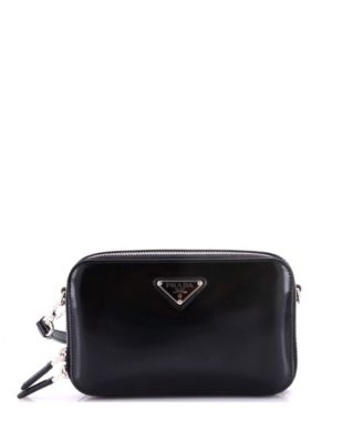 Zip Around Crossbody Bag Brushed Leather