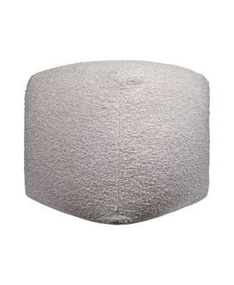 18" Polyester Cube Outdoor Pouf Ottoman