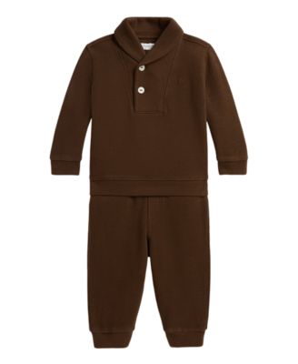 Baby Boys' Double Knit Sweatshirt and Pants, 2-Piece Set