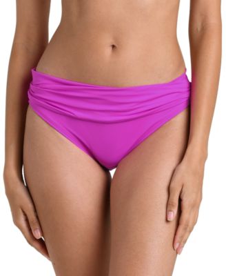 Women's Shirred Banded Hipster Bikini Bottoms