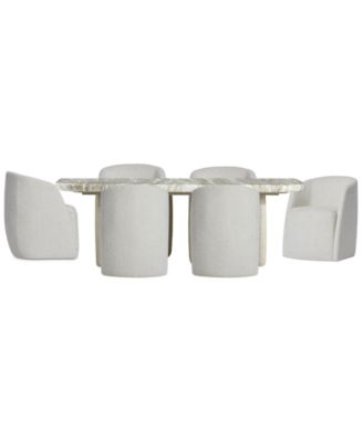 Arcadia 7-Piece Faux Stone Dining Set