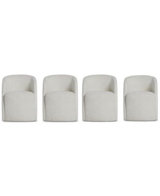 Arcadia 4-Piece Fully Upholstered Armchair Set