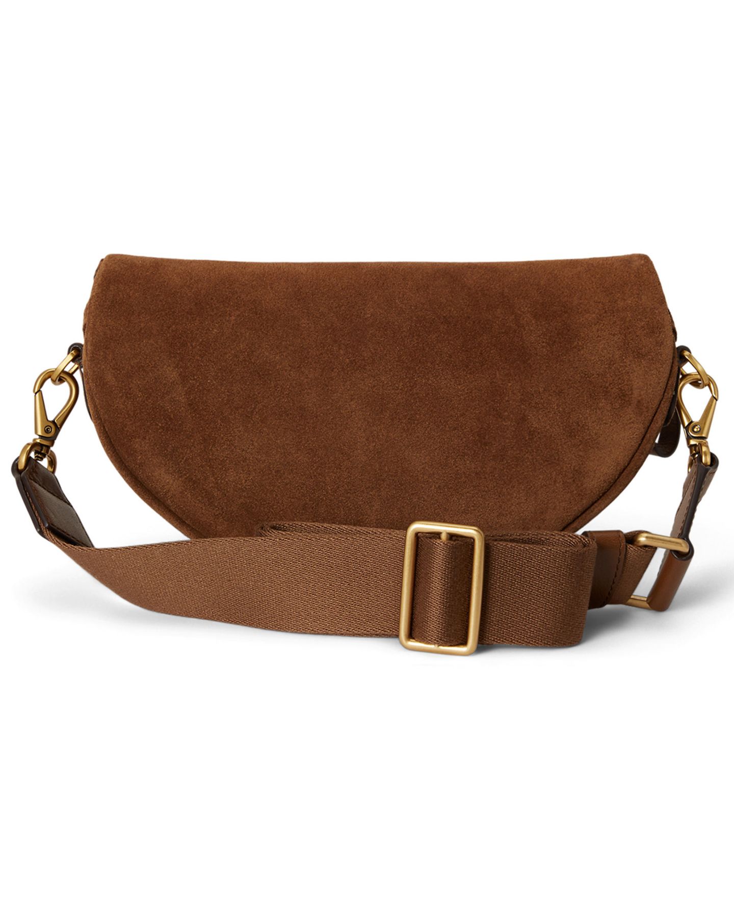 Женская сумка Lauren Ralph Lauren Suede Marcy Small Belt Handbag, цвет: Светлый табачный — фото 3
