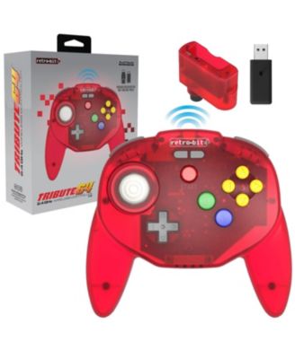 Tribute 64 Wireless Controller for Nintendo 64, Switch Online, PC, MacOS, RetroPie, Raspberry Pi and Other USB Devices