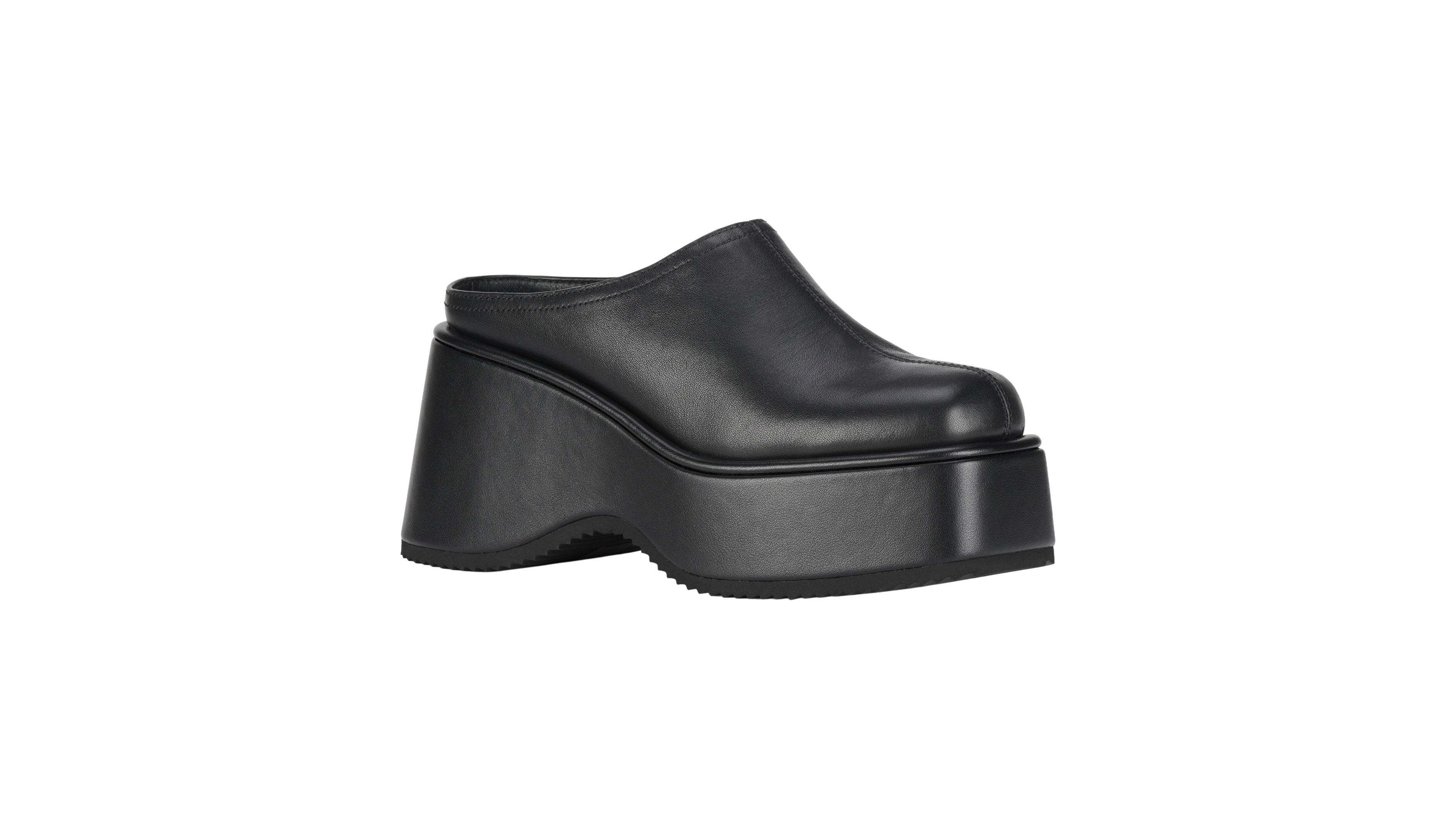 Jeffrey Campbell Women's Waveform Lug-Sole Slip-On Flatform Clogs