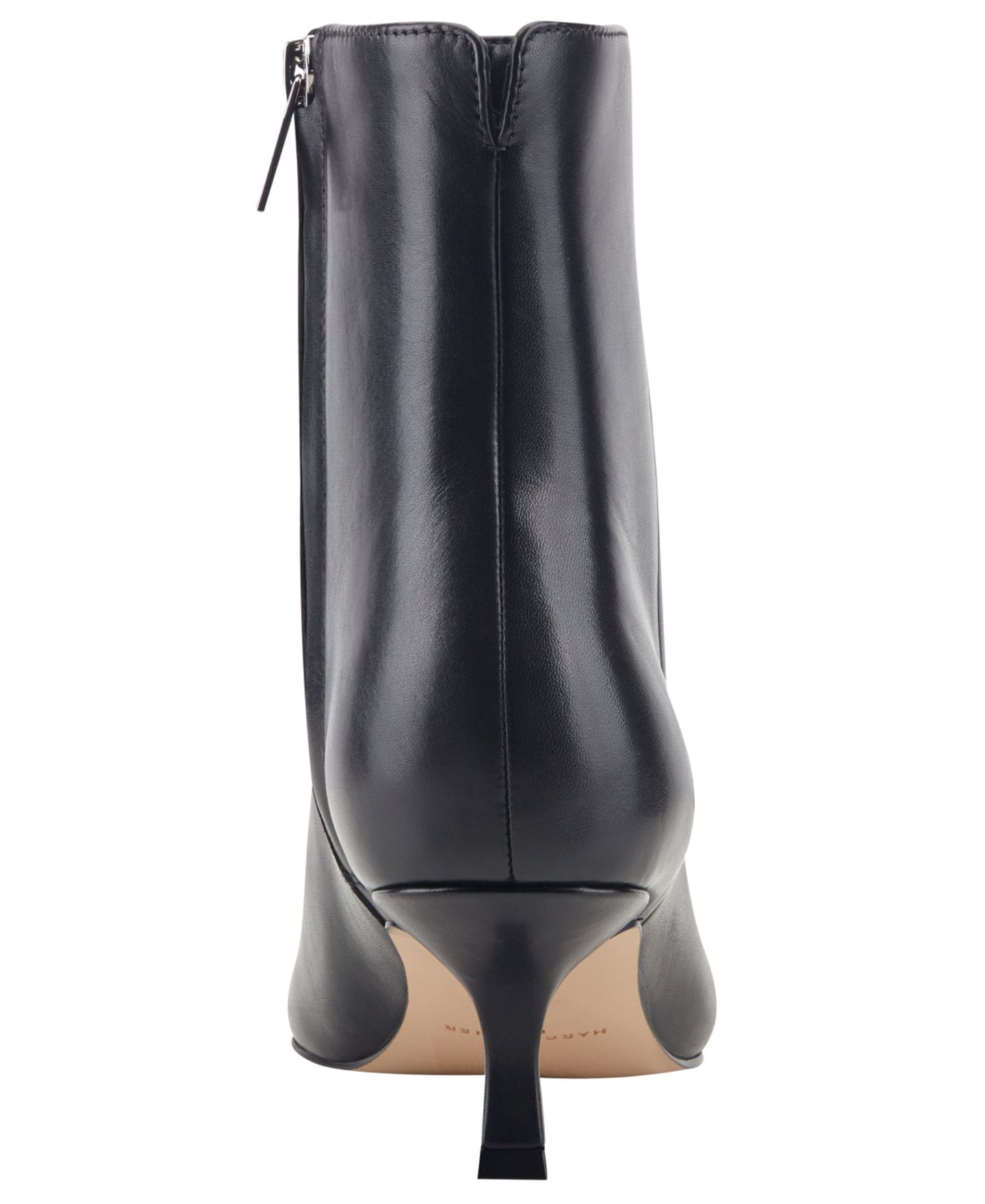 Женские ботинки Marc Fisher LTD Francy Leather Ankle Dress Booties, цвет: Чёрный кожаный — фото 3