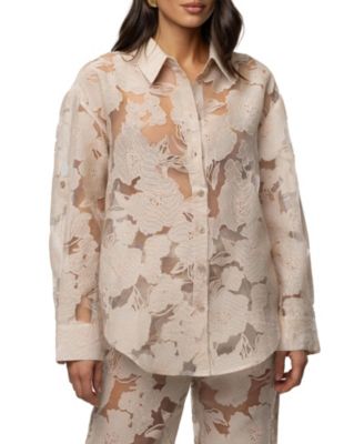 Women's Organza Floral Blouse