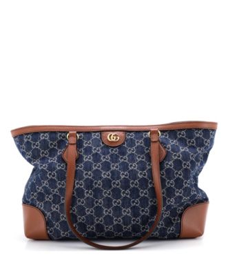 Medium Ophidia Shopping Tote GG Denim