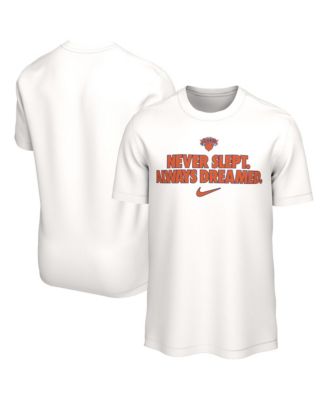 Men's White New York Knicks Brand Voice T-Shirt