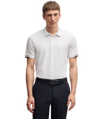 Men's Mercerised-Cotton Regular-Fit Polo Shirt