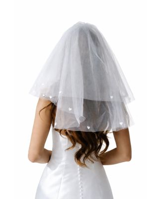 Untamed Petals Women's Lucky in Love Mini Veil - Ivory