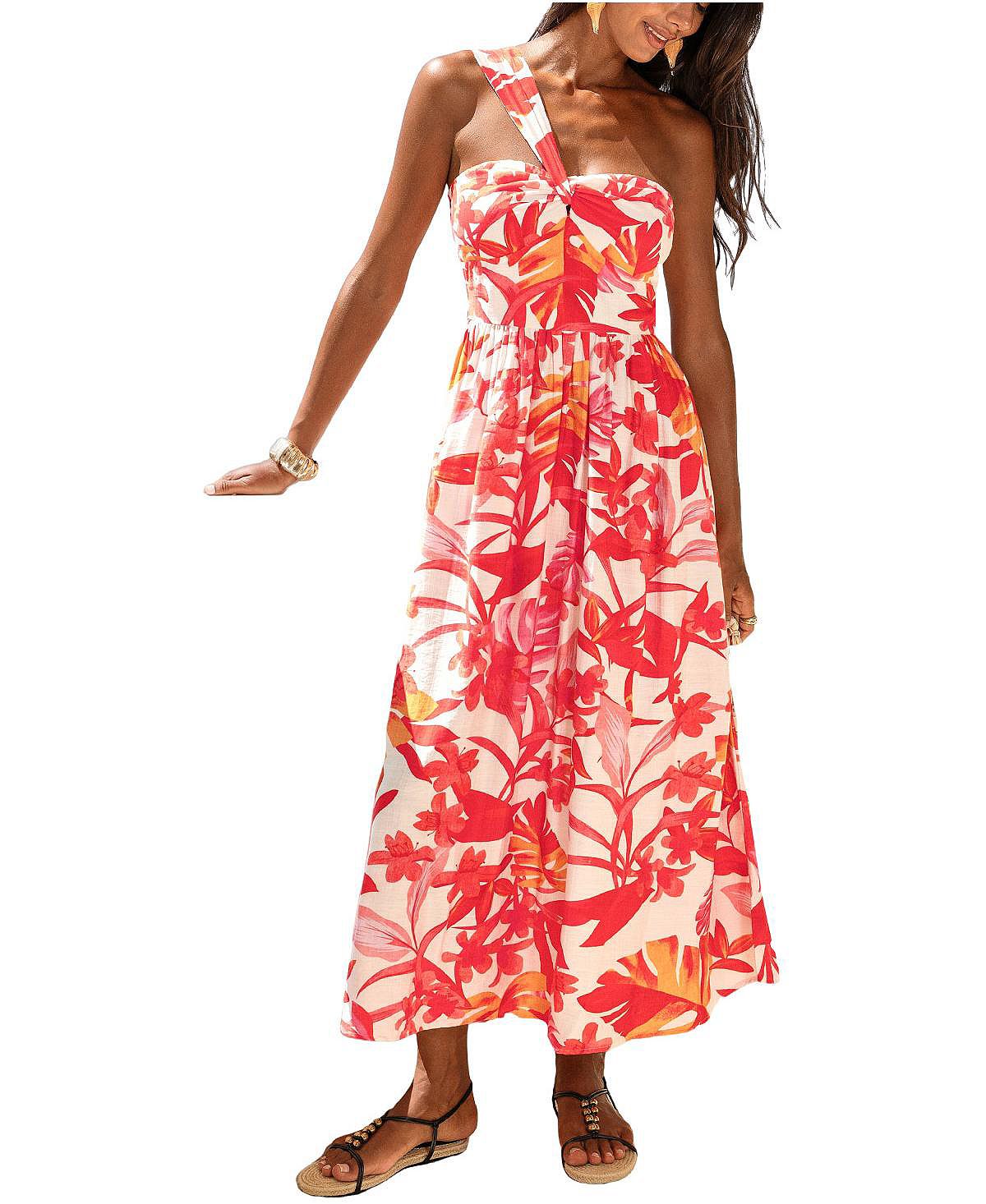 Cupshe Women's Ceremony Floral Maxi Beach Dress view 2 — MAYCSS fashion products