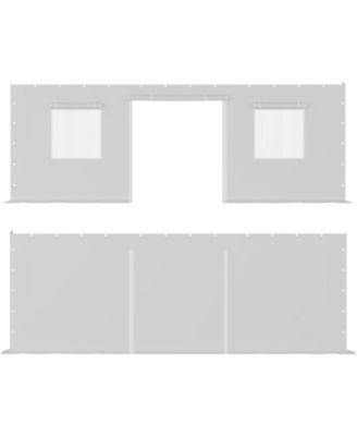 Heavy Duty Carport Sidewalls - 180G PE Fabric, Weatherproof and UV Protection - Fits 10' x 20' and 13' x 20' Frames