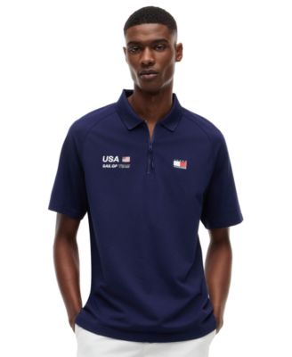 x U.S. SailGP Men's Performance Collared Regular-Fit Polo Shirt