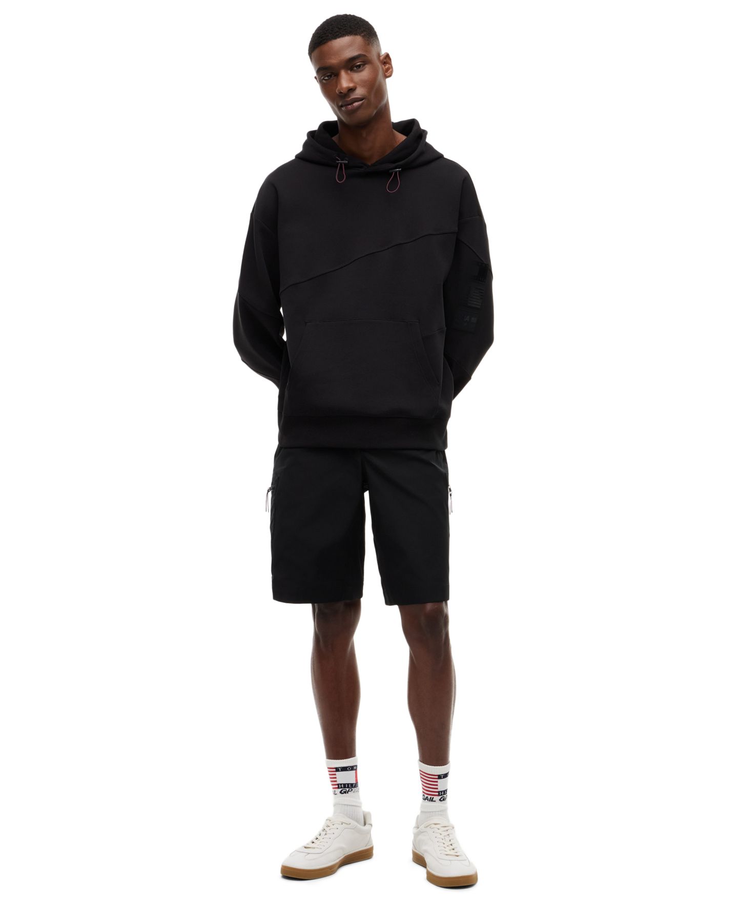 Мужское худи Tommy Hilfiger x U.S. SailGP Stealth Regular-Fit, цвет: Чёрный — фото 2