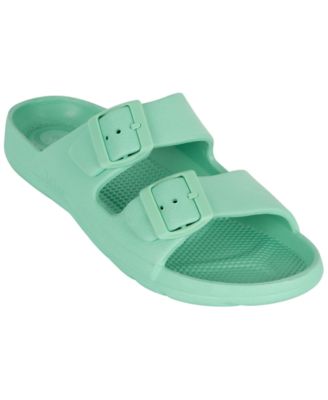 Women's Adjustable Double Buckle Slide Sandals