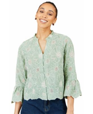 Women's 100% Cotton 3/4 Sleeve Shirt