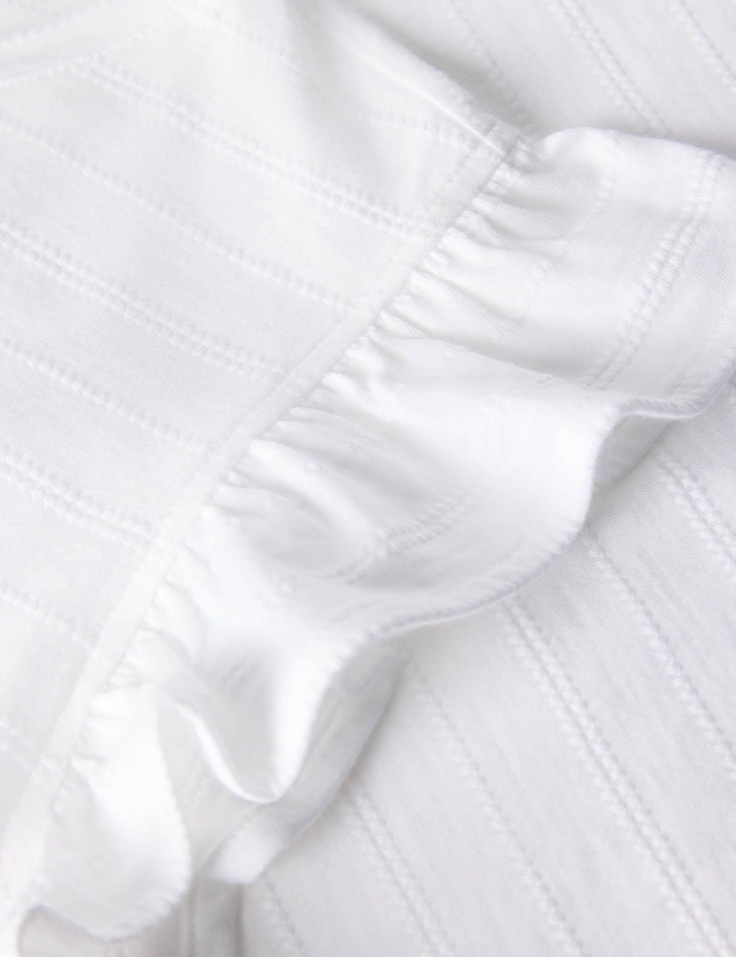 Женский топ Whistles Frill Sleeve Broderie, цвет: Белый — фото 6