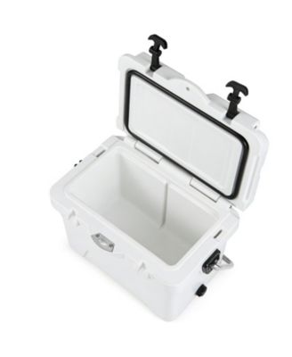 20 Quart Portable Hard Cooler with Built In Fish Ruler and Bottle Opener