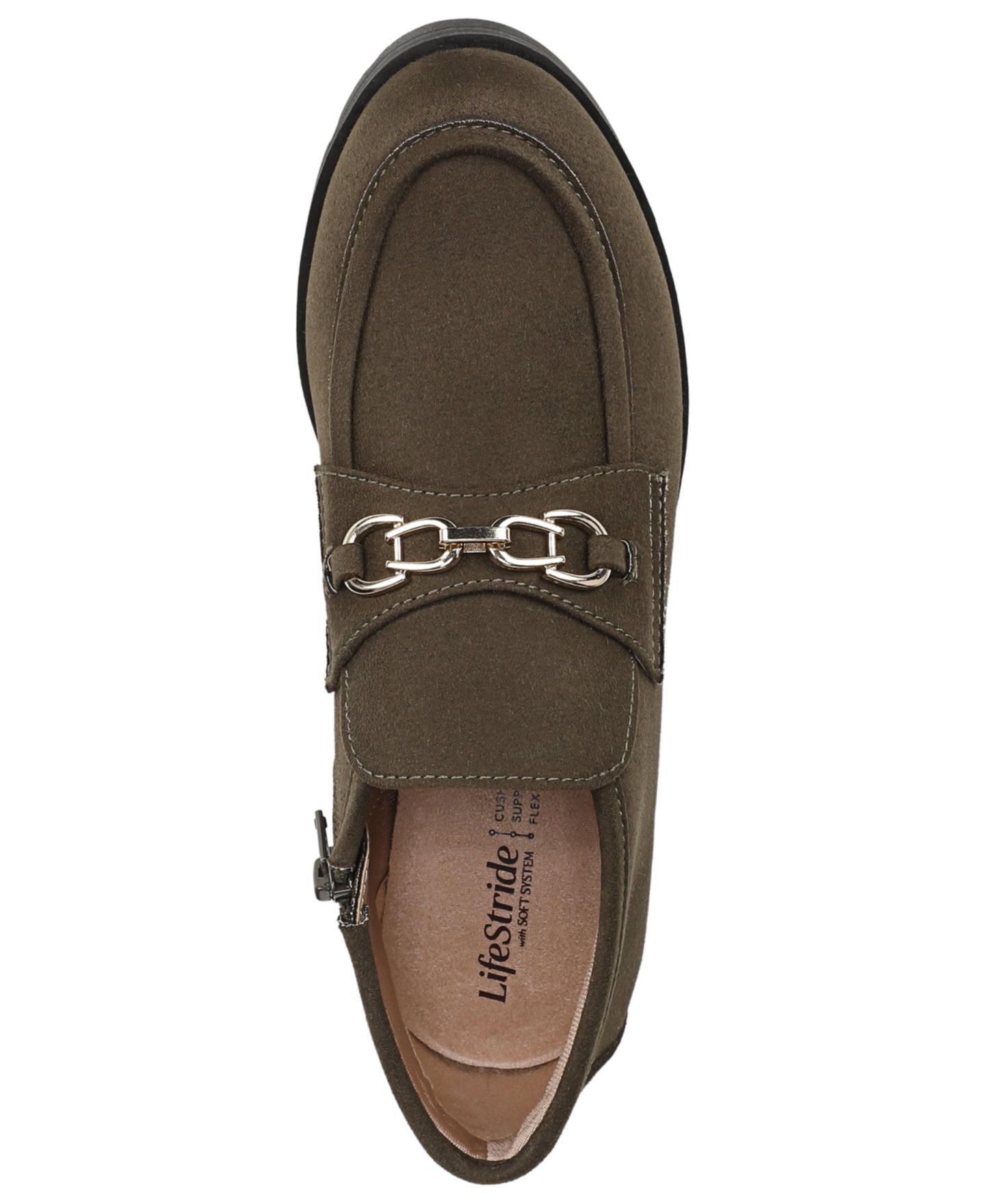 Женские ботинки LifeStride Leila Chukka Almond Toe Short, цвет: Армейский зелёный — фото 4