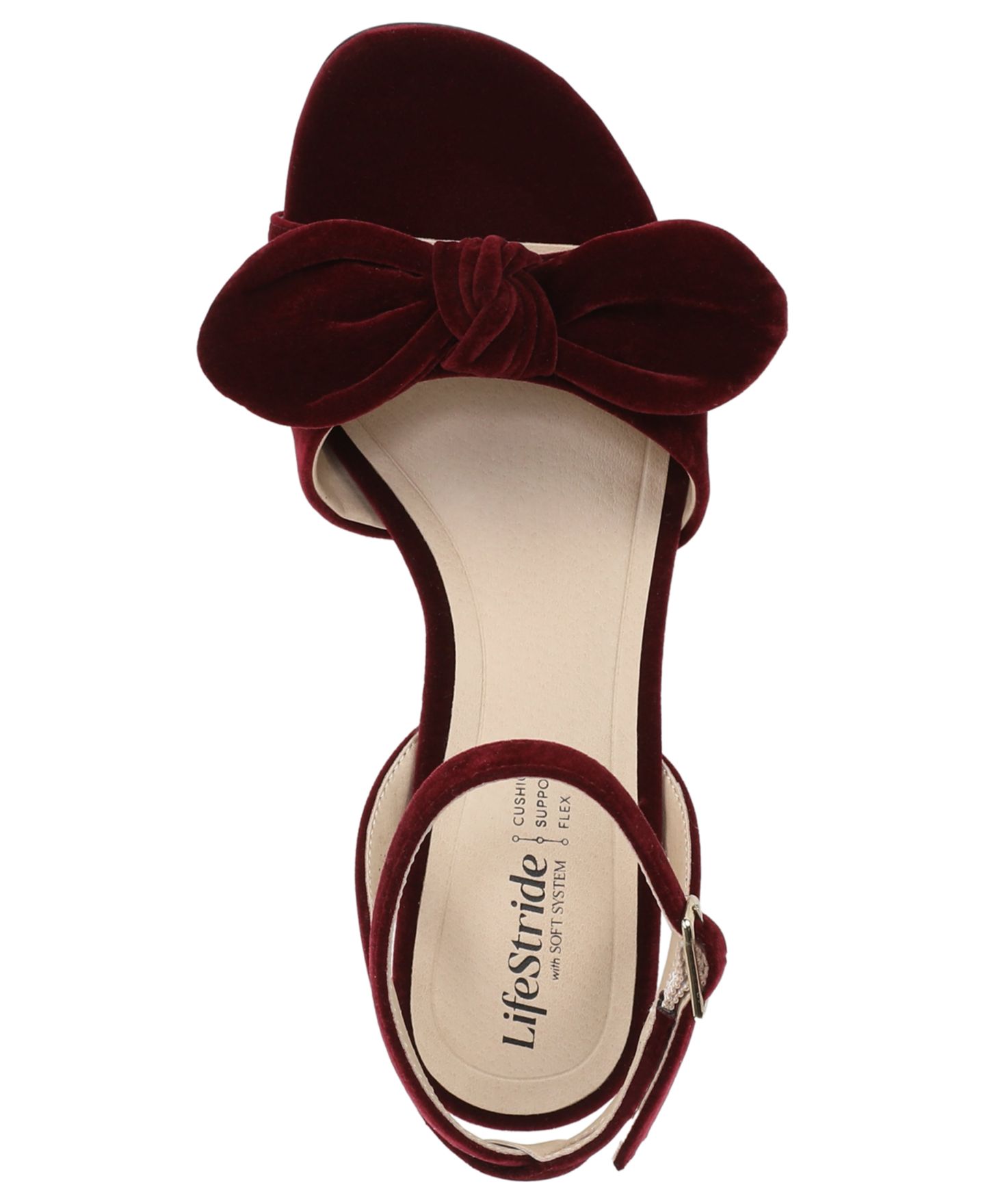 Женские сандалии LifeStride Nola Strappy, цвет: Ягодный красный бархатный — фото 4