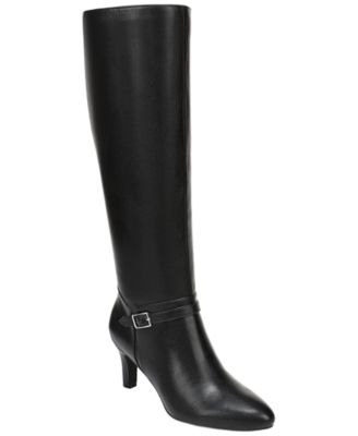 Women's Glenore Zip Wide Calf Tall Almond Toe Boots