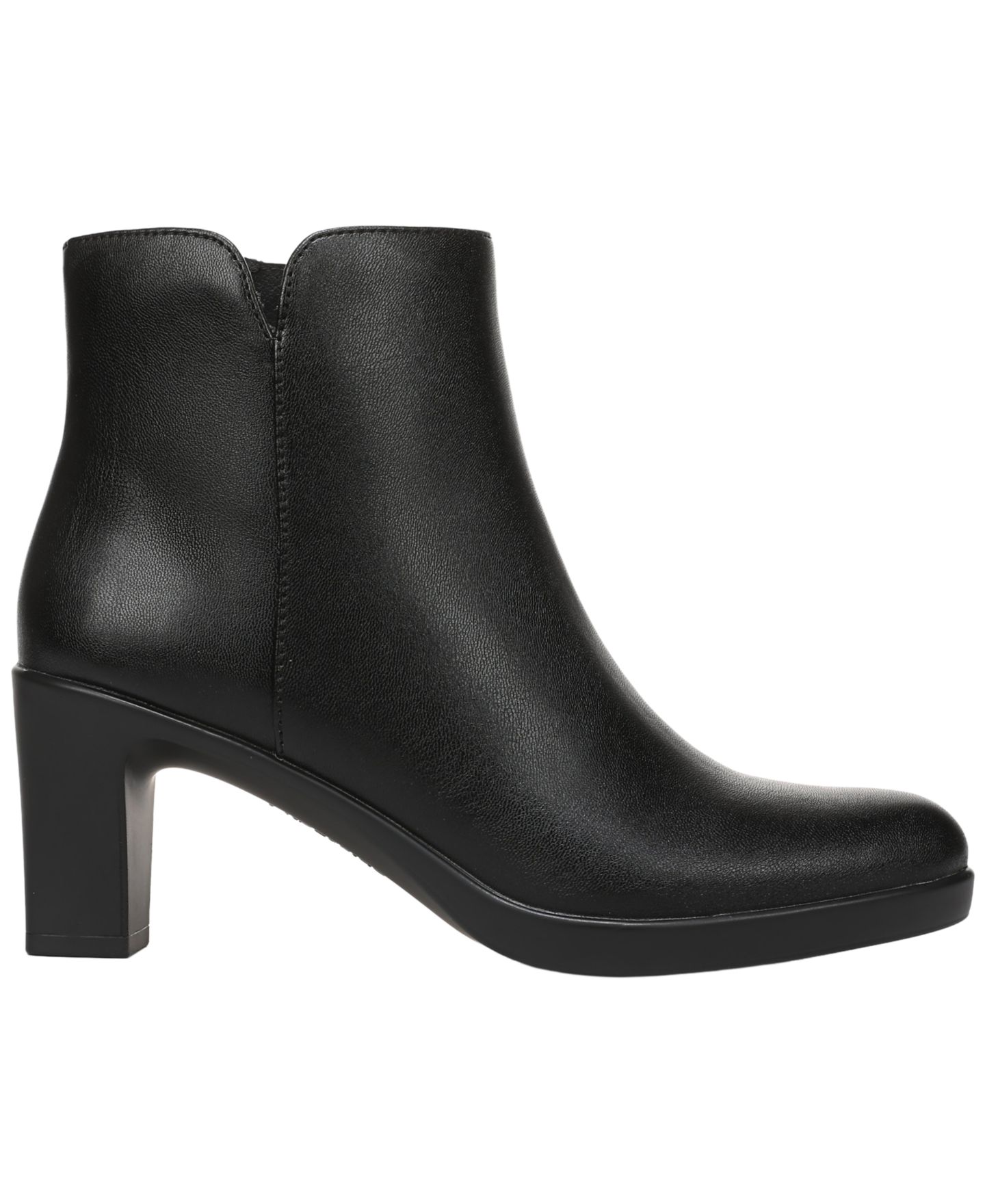 Женские ботинки LifeStride Eloise Zip Short Block Heel Booties, цвет: Чёрная искусственная кожа — фото 2