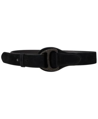 Studded D-Ring Wide Belt