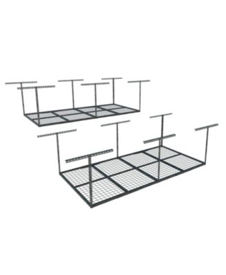 2 Pack Overhead Garage Storage Adjustable Ceiling Rack, Classic Series