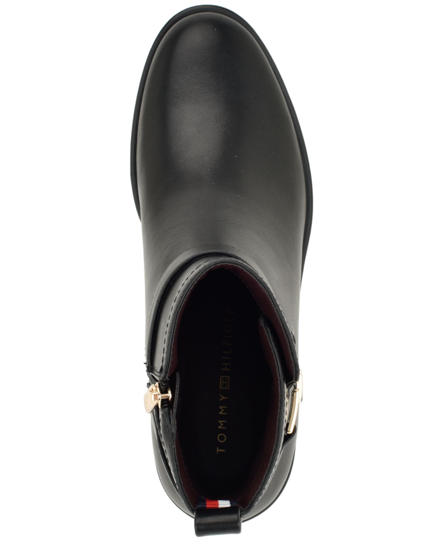 Женские ботинки Tommy Hilfiger Idala Ornamented Side Zip Booties, цвет: Чёрный — фото 4