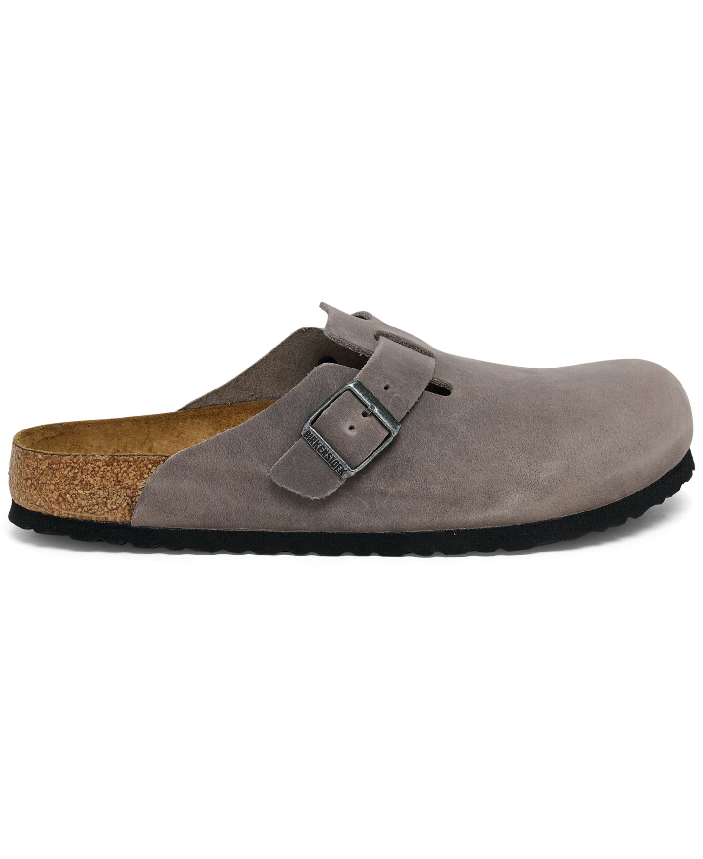 Мужские сабо Birkenstock Oiled Leather Boston, цвет: Железный — фото 3