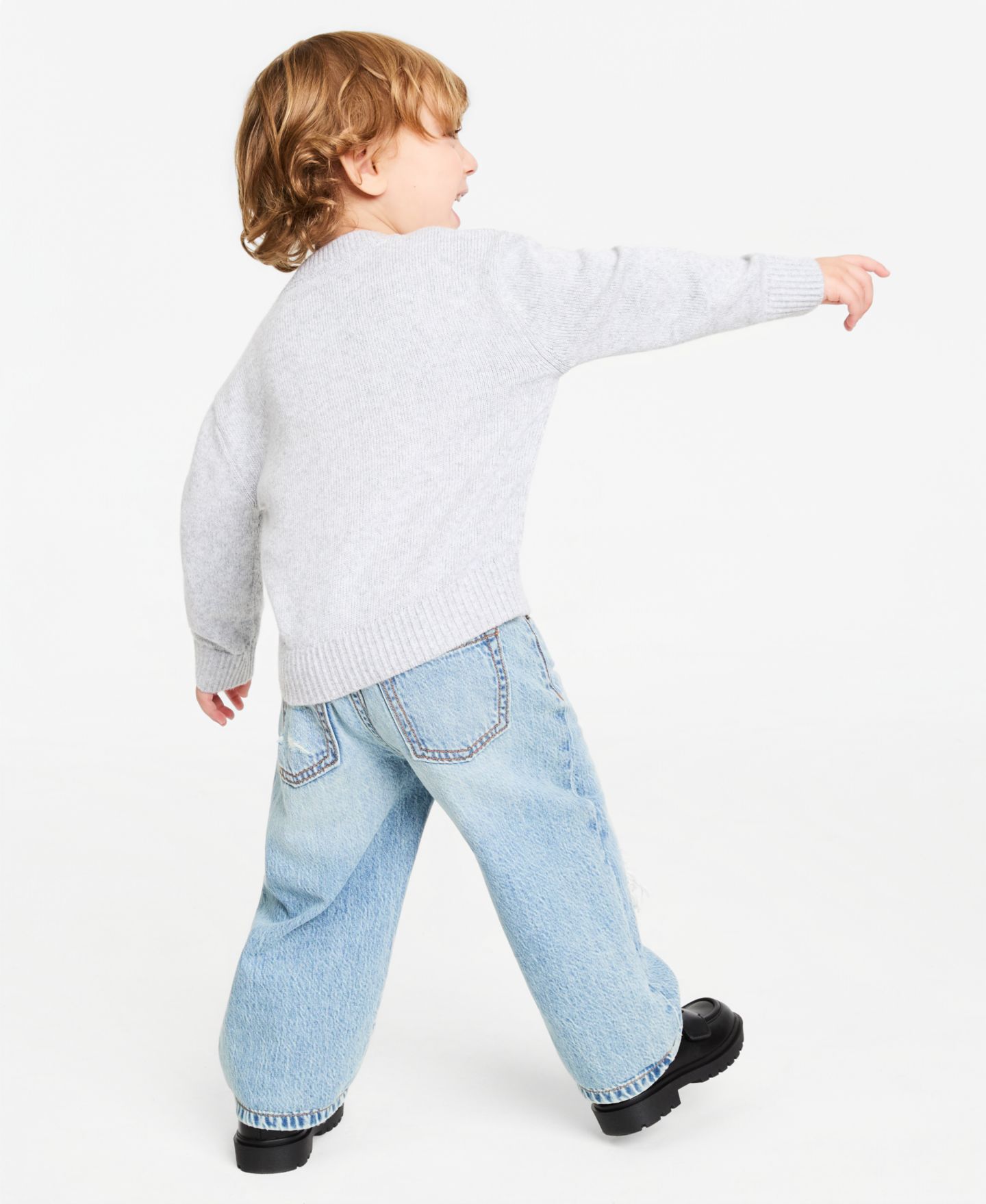 Свитер abercrombie kids Moose Graphic Sweater для мальчиков-малышей, цвет: High Rise — фото 2