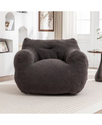 Bean Bag Sofa Chair with Armrests and High-Density Foam