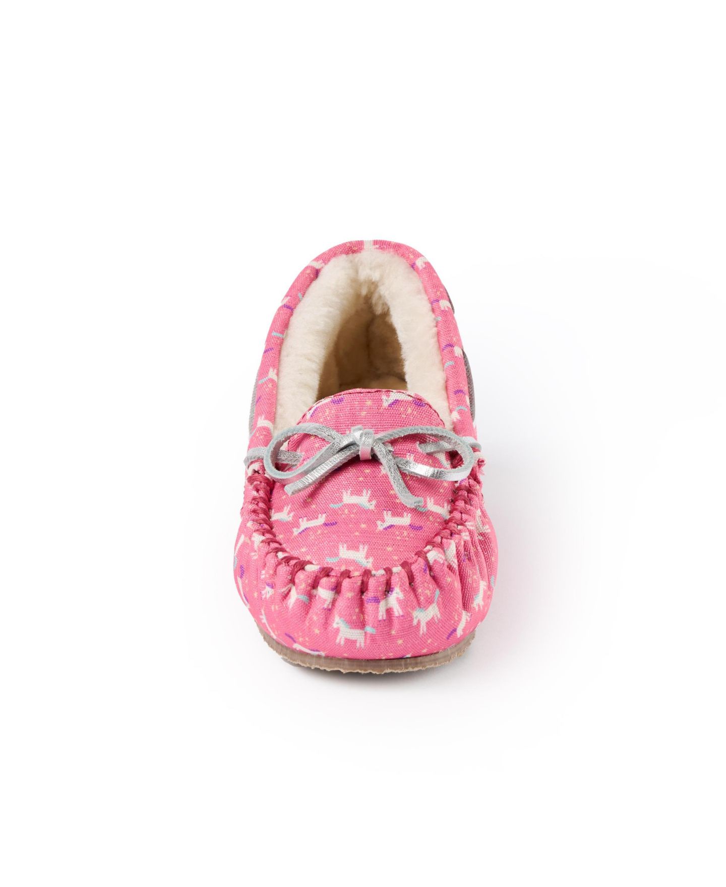 Тапочки Minnetonka Unicorn Moccasin Slippers для девочек — фото 4
