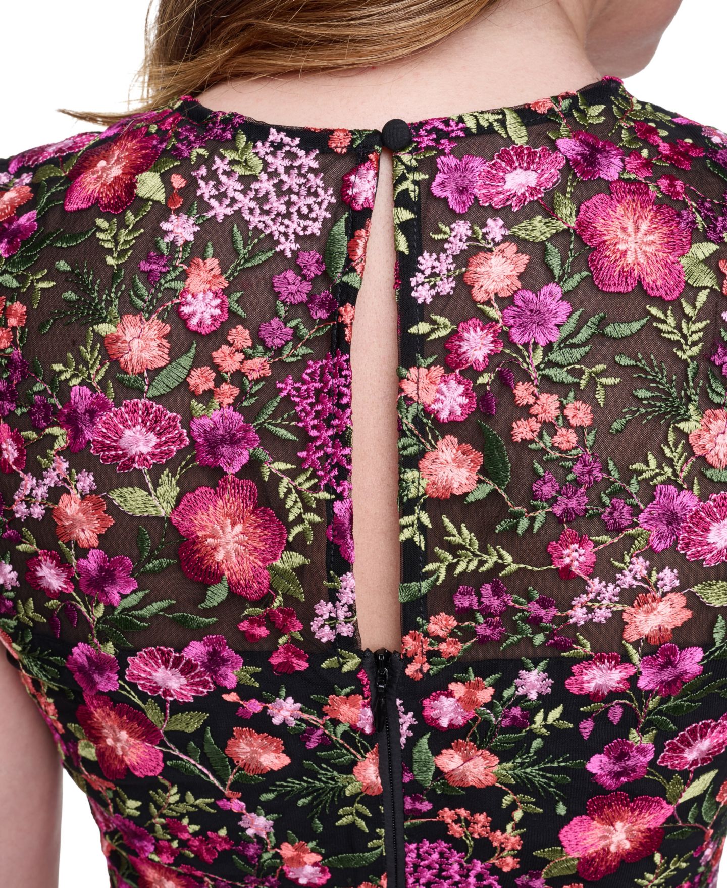 Женское платье Eliza J Cap-Sleeve, цвет: Ягодный чёрный — фото 4