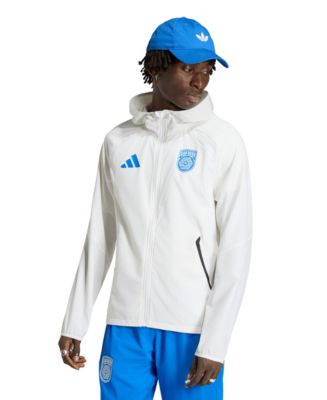 Adidas Men's White San Diego FC Tiro Travel Full-Zip Hooded