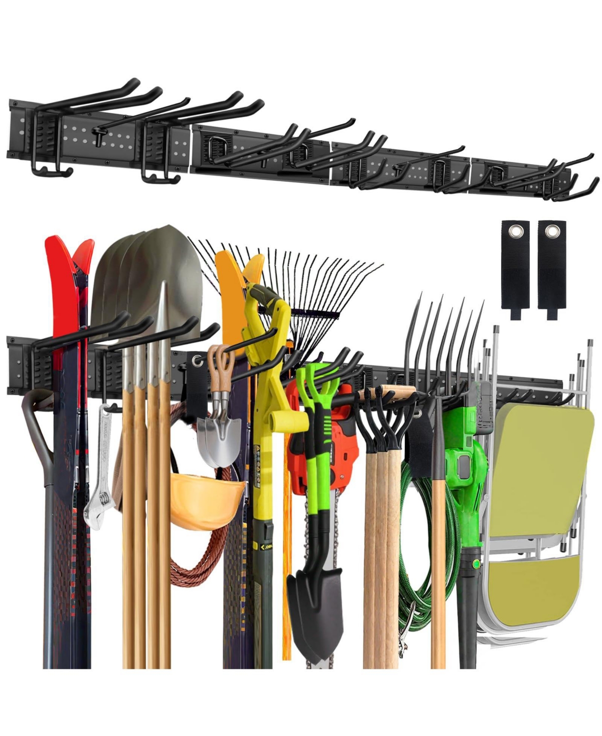 Xdovet Tool Organizer Wall Mount Metal Rack Garden Hanger Holder Hooks