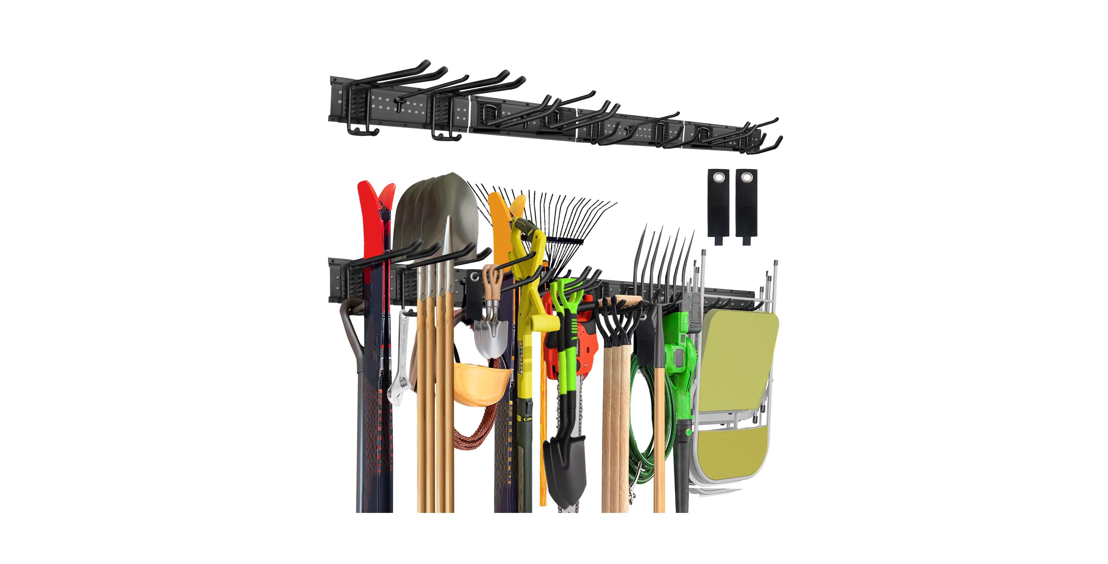 Xdovet Tool Organizer Wall Mount Metal Rack Garden Hanger Holder Hooks