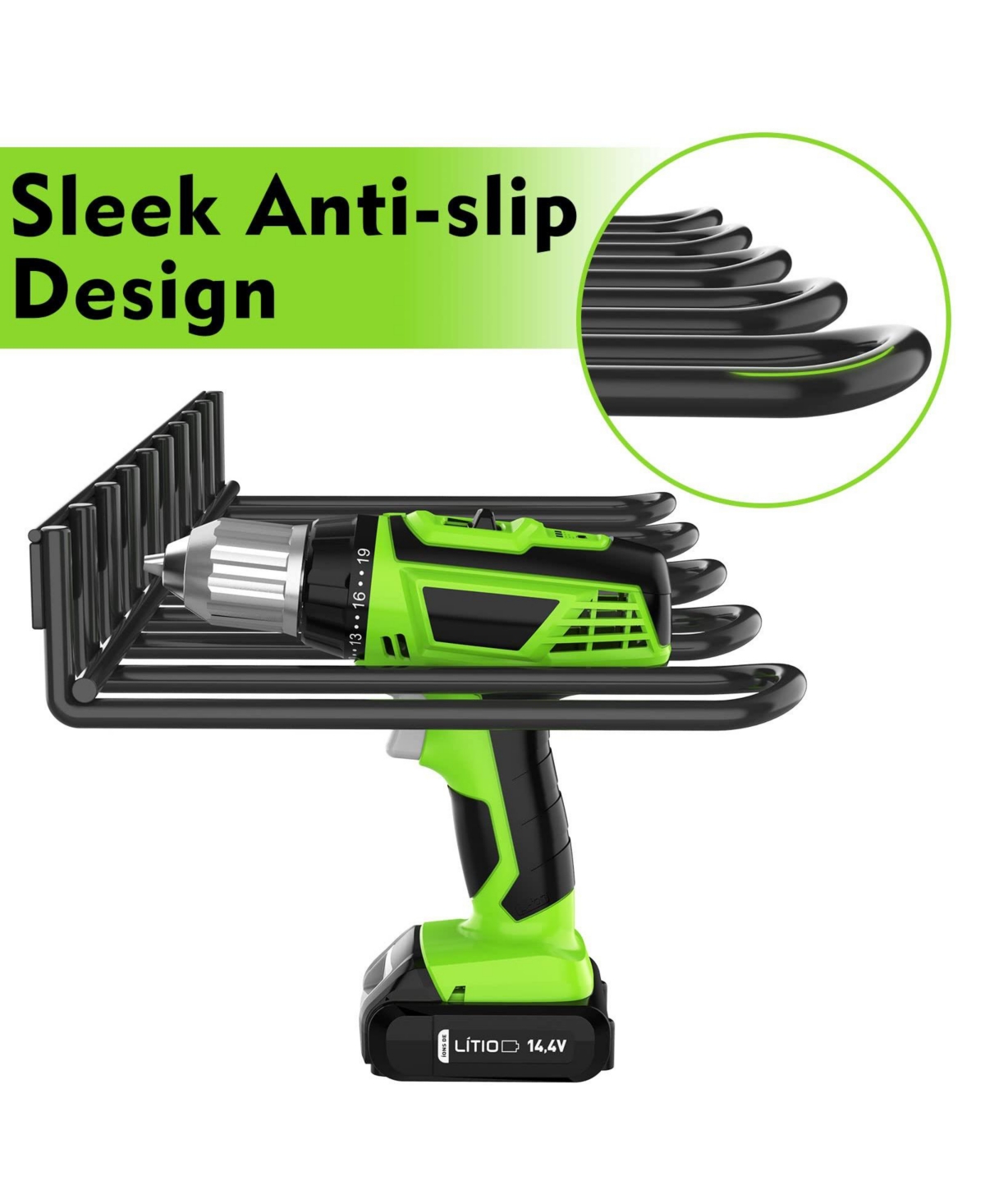 Xdovet Power Tool Organizer Wall Mount Drill Holder Rack