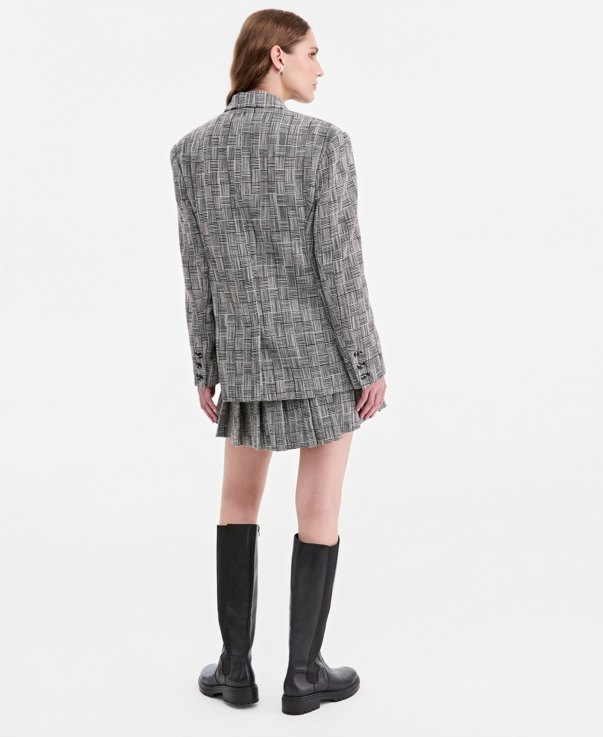 Jonathan Cohen X Macy's Women's Houndstooth Statement Blazer, Exclusive