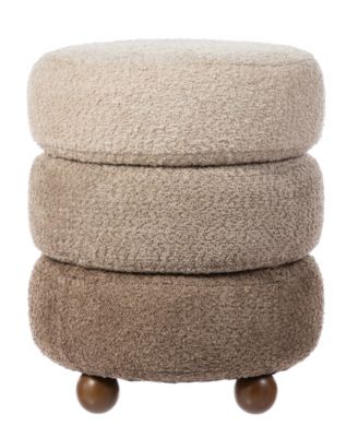 Modern 19" Gradient Upholstered Storage Ottoman or Accent Stool