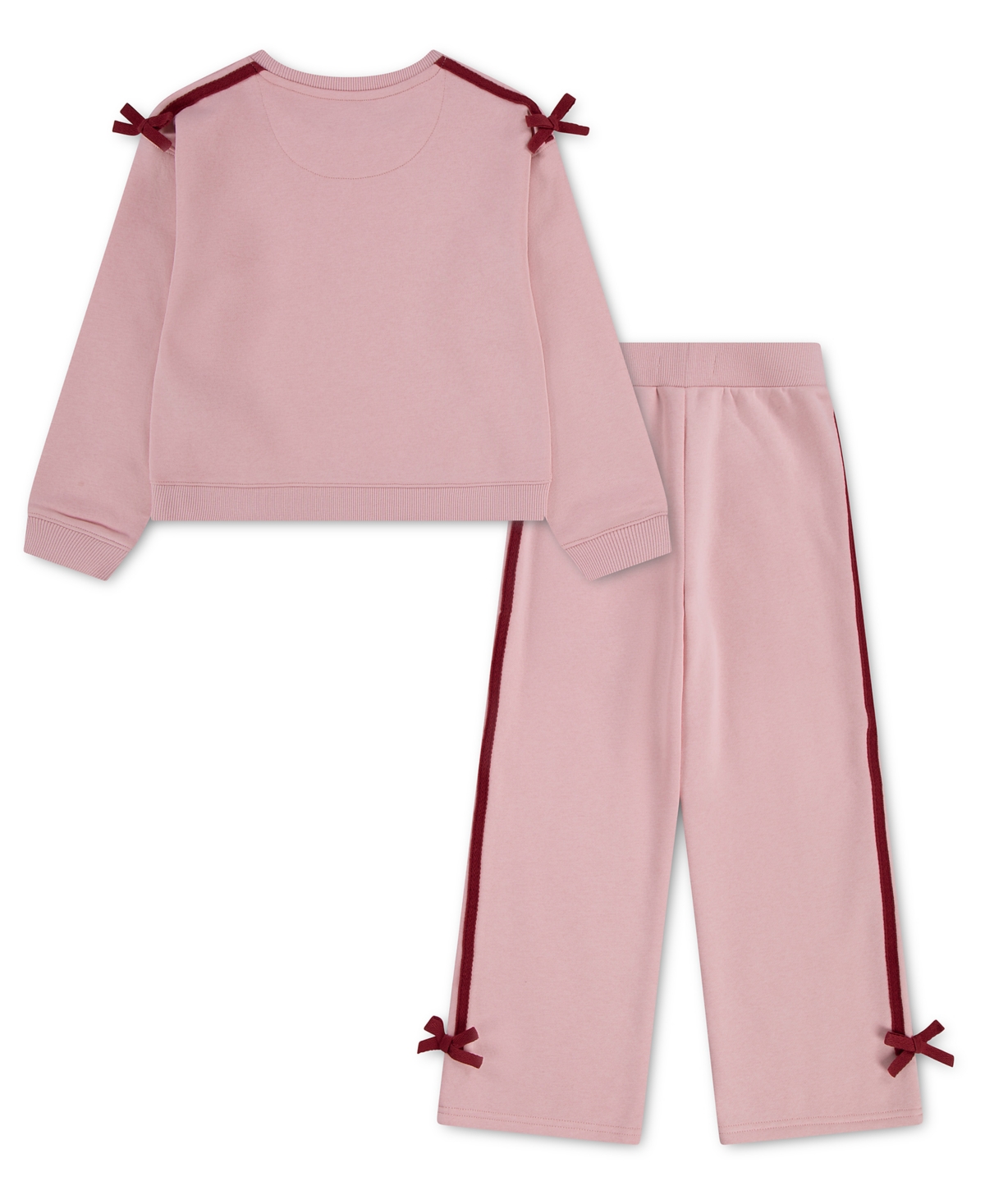 Levi's Girls' 4-6X Crewneck Sweatshirt and Pants, 2-Piece Set
