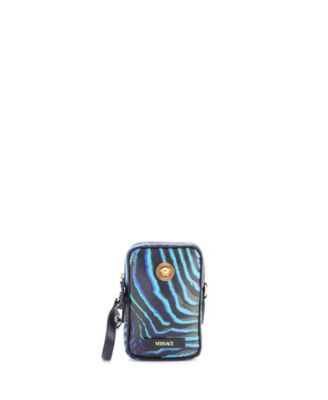 Micro Medusa Biggie Pouch Crossbody Bag Printed Leather