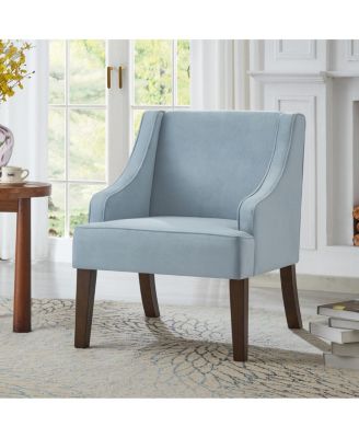  Mid-Century Modern Upholstered Velvet Accent Chair