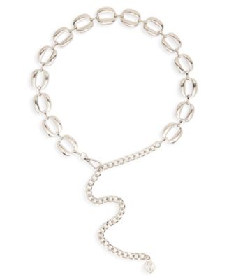 Puffed Oval Chain Belt