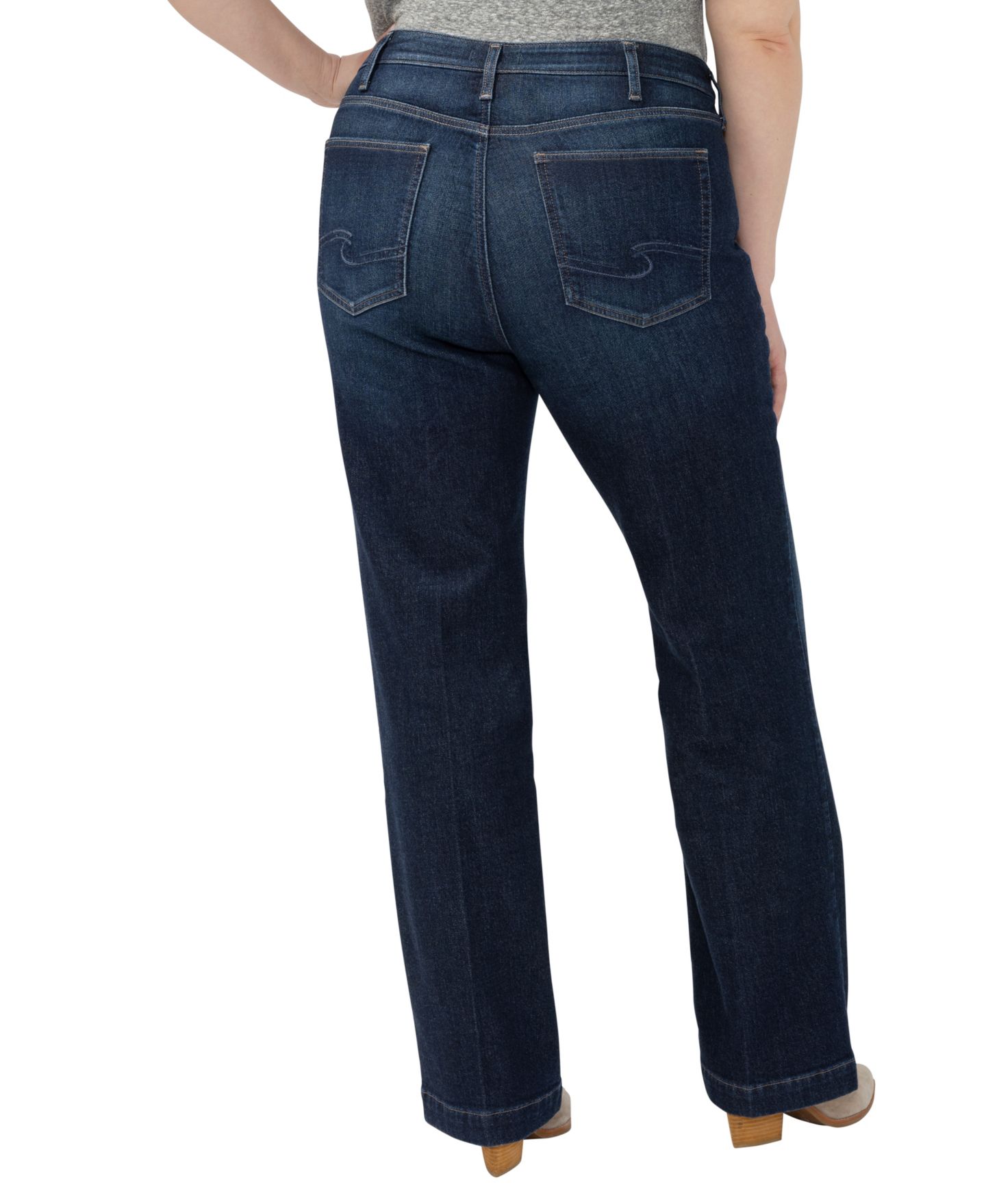 Женские джинсы Silver Jeans Co. Plus Size Avery High-Rise, цвет: Analog — фото 5